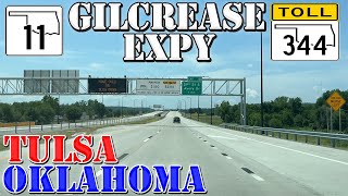 Gilcrease Expressway  Tulsa  Oklahoma  4K Highway Drive [upl. by Eudocia]