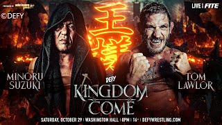 Minoru Suzuki vs Tom Lawlor  Singles Match  DEFY Kingdom Come 2022  WWE 2K22 [upl. by Anavoig]