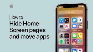 How to hide Home Screen pages and move apps on your iPhone — Apple Support [upl. by Arthur]