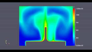 Thermasoft consulting simFlow CFD buoyancy air flow around a fin [upl. by Aiem891]