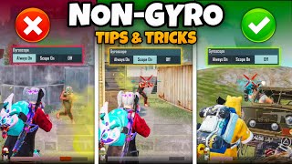 DEADLY TIPS amp TRICKS FOR NONGYRO PLAYERS🔥BECOME NON GYRO CLOSE RANGE GOD IN BGMIPUBGM [upl. by Deborath801]