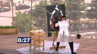 Speed Painter Takes Stage in Andersons Viewers Got Talent [upl. by Strauss346]