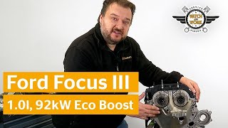 Tutorial sostituzione della cinghia di distribuzione Ford Focus III 10 l 92 kW EcoBoost [upl. by Bittner]