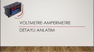 VOLTMETREAMPERMETRE DETAYLI ANLATIM [upl. by Yulma686]