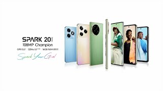 Introducing TECNO SPARK 20 Series [upl. by Alleoj]