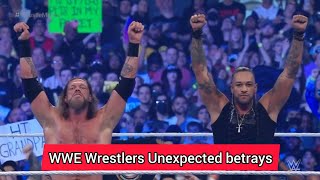 WWE Wrestlers Unexpected betrays [upl. by Airolg]