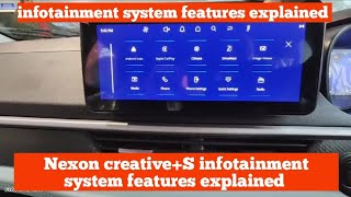 Tata nexon facelift creative S infotainment system features explained in easy steps [upl. by Rai]