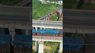 Guizhou Province Elevated Railway Bridge travel discoverchina [upl. by Nommad]