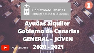 Solicitud Online💯💯 Ayuda Alquiler Gobierno de Canarias 2020 2021 Parte 1 [upl. by Bohner849]