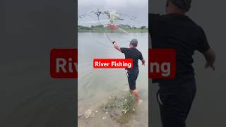 Amazing River Fishing Moment fishing netfishing [upl. by Koval729]