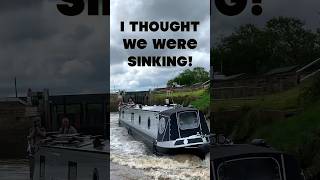 WE’RE SINKING 😩 shorts narrowboat boat [upl. by Bowles]