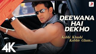 Deewana Hai Dekho  K3G  Hrithik Roshan Kareena Kapoor  Alka Yagnik  Sonu Nigam  4K [upl. by Esirtal]