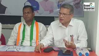 Goan Reporter News South Goa Loksabha Congress Candidate Capt Viriatos Press Conference [upl. by Neri]