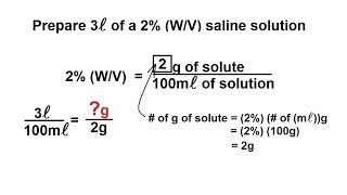 Chemistry  Solutions 6 of 53 Expressing Concentrations Example 2 [upl. by Lat]