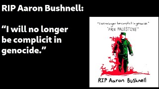 Gaza War Sit Rep Day 143 RIP Aaron Bushnell [upl. by Kenzie]