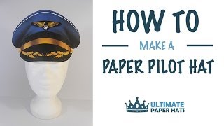 How To Make A Paper Pilot Hat [upl. by Safire217]