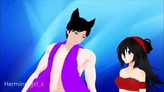 MMD  Aphmau and Aaron  Anything You Can Do I Can Do Better Aphmau [upl. by Goulder]