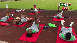 Thursday  Super Eagles of Nigeria training session ahead of the AFCON QF against Benin Republic [upl. by Ellennej]