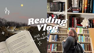 Reading Vlog  Finishing 3 books in a week and getting new bookshelves [upl. by Aelsel]