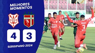 SERGIPE 1 4 X 3 1 LAGARTO  SEMIFINAL  CAMPEONATO SERGIPANO 2024 [upl. by Alves]