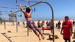 American Ninja Warrior Training at Ninja Beach [upl. by Allesiram181]