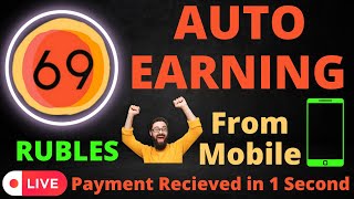 Auto Earning From Mobile  Live Instant Payment of 69 Rubles  Avisobz Payment Proof [upl. by Irving]