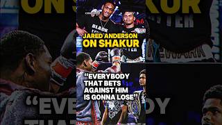 Jared Anderson on Shakur Stevenson “EVERYBODY WHO BETS AGAINST HIM IS GONNA LOSE”🚨 [upl. by Etnoed]