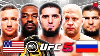 I Created A USA vs Russia Tournament In UFC 5 🇺🇸 🇷🇺 [upl. by Oiludbo639]