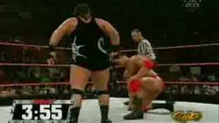 wwe vs tna match 1batista vs rhino [upl. by Ahidam]