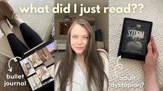 Reading Vlog Reading the cringiest dystopian book  august bullet journal [upl. by Prendergast]