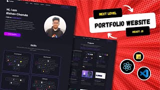 React Portfolio Website Tutorial  Responsive React Project Full Course for Beginners [upl. by Yordan913]