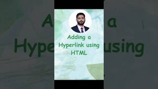 Adding a hyperlink using HTML  viralvideo htmltutorial tutorial starboy pop youtubeapp [upl. by Jermyn]