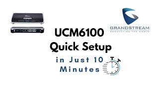 Grandstream IP PBX UCM6100 setup in 10 minutes UCM6102 UCM6104 etc [upl. by Ojela]