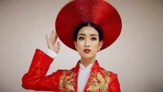 Hé lộ bộ áo dài Việt Nam Đỗ Mỹ Linh sẽ mặc trong đêm thi Miss World 2017 [upl. by Stanton]