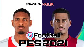 SÉBASTIEN HALLER  PES 201920202021  FACE BUILD amp STATS [upl. by Herra67]