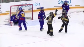 2019 CWG  Ringette  Game 28  BC vs MB [upl. by Ajax]