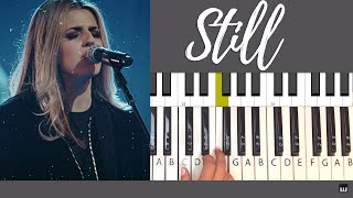 How to Play Still by Hillsong  Piano Tutorial and Chords [upl. by Oirram]