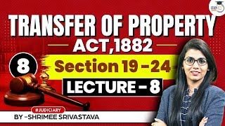 Transfer of Property Act 1882 Lecture 8 Vested and Contingent Interest Section 1924 TPA [upl. by Kincaid]