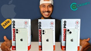 Refurbished iPhone 11 12 14  Three superb condition Cashify iPhone Unboxing [upl. by Neit]