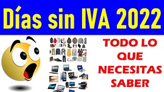 DIAS SIN IVA 2022 🤑🇨🇴 lo que necesitas saber [upl. by Cerys]