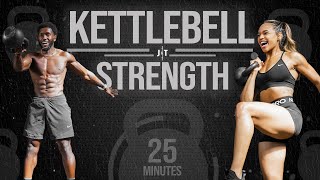 25 Minute Kettlebell Strength Workout Advanced [upl. by Nimaynib]