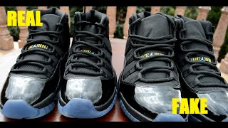 SIDE BY SIDE Air Jordan 11 XI Retro GAMMA BLUE REAL VS FAKE COMPARISON RECENT [upl. by Calan]