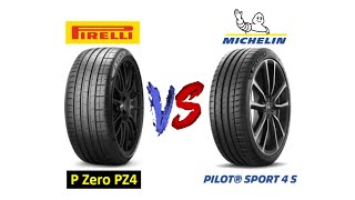 Tire Comparison Pirellis P zero PZ4 vs Michelins Sport 4S [upl. by Mann]