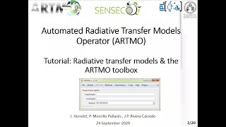 Automated Radiative Transfer Models Operator ARTMO Tutorial part 1 [upl. by Peadar524]