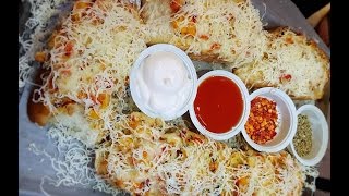 KING of Cheesy GARLIC BREAD  BAADSHAHI GARLIC BREAD TOAST  Food Adda  Indian Street Food Recipe [upl. by Jacy]