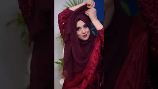 Wedding Hijab Tutorial  Formal Hijab look  Party Hijab Tutorial  Anum and Junaid [upl. by Lavinia]