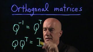 Orthogonal matrices  Lecture 7  Matrix Algebra for Engineers [upl. by Fillender844]