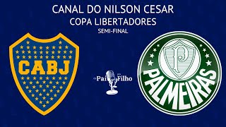 BOCA JRS X PALMEIRAS COM FAUSTO FAVARA  COPA LIBERTADORES DA AMÉRICA  SEMIFINAL  IDA  AO VIVO [upl. by Notnroht187]