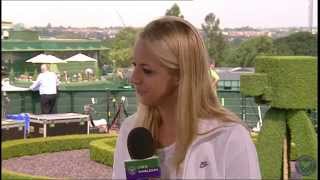 Sabine Lisicki visits the Live  Wimbledon Studio [upl. by Nikoletta]