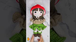 Celia 🍄 The Toadstool amigurumi crochet crochetdoll shorts [upl. by Ike]